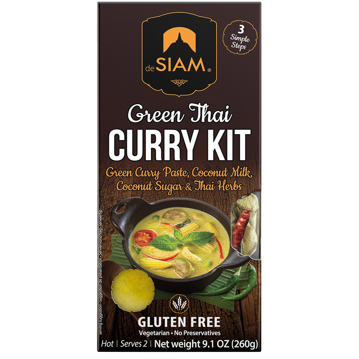 Siam Green Thai Curry Kit 260g Siam Green Thai Curry Kit 260g
