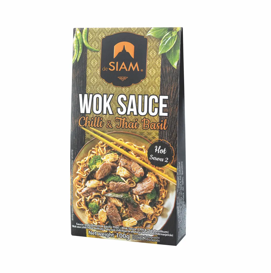 Siam Wok Sauce Chilli & Thai Basil 100g