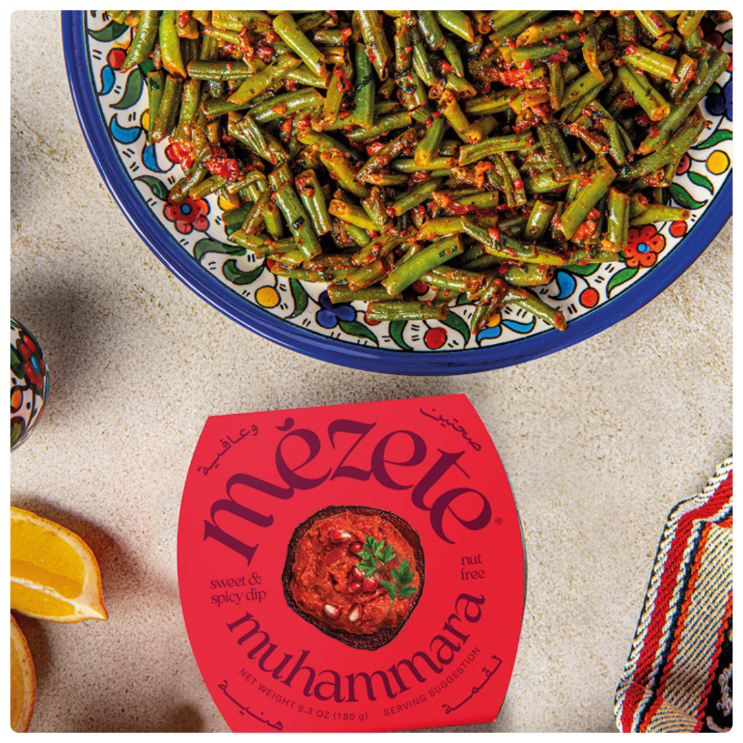 Grüne Bohnen mit Muhammara Grüne Bohnen mit Muhammara