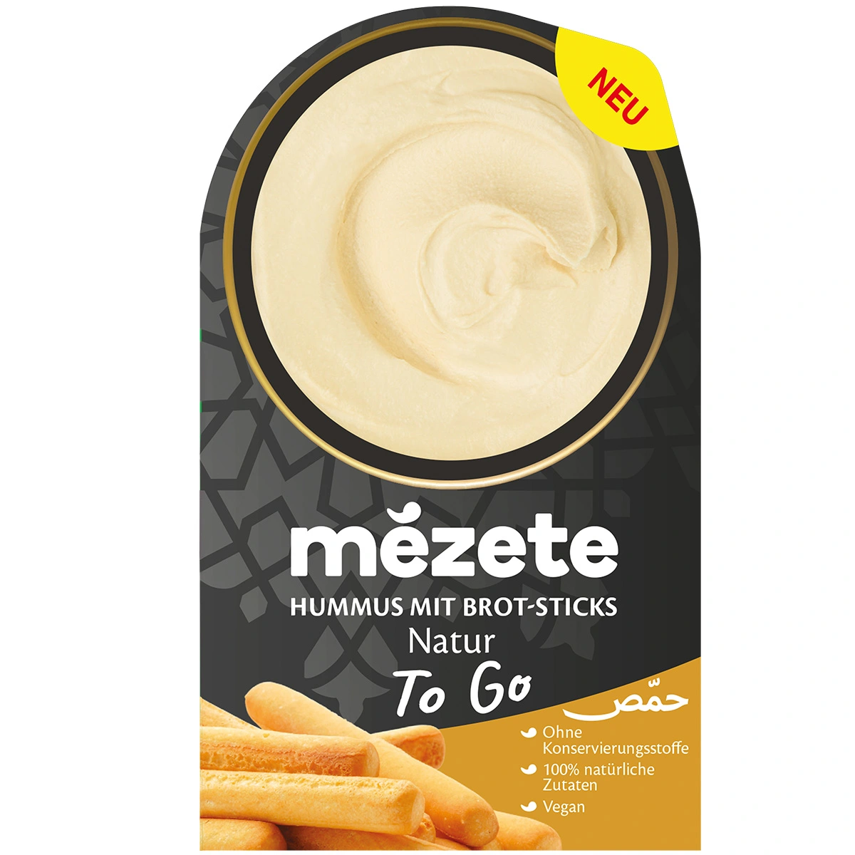 Mezete Hummus To Go Natur 92g x 6