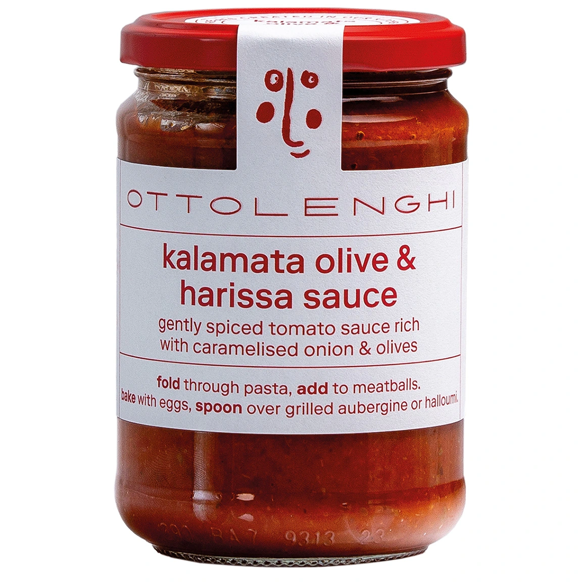 Ottolenghi Kalamata Olive & Harissa Sauce 350ml Ottolenghi Kalamata Olive & Harissa Sauce 350ml