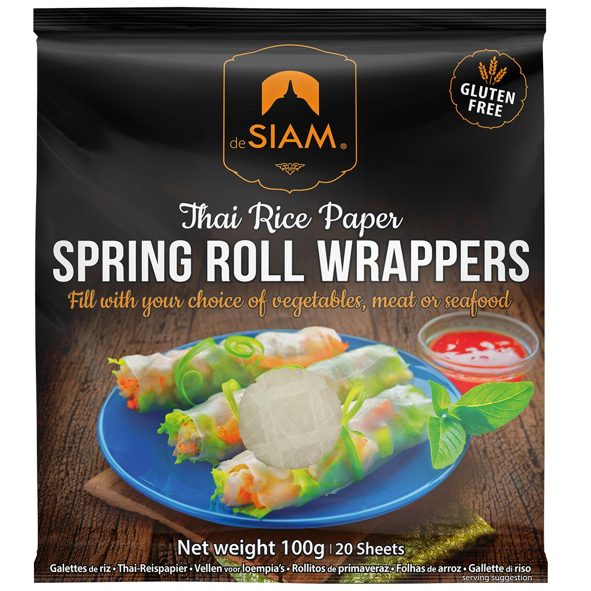 Siam Spring Roll Wrappers 100g