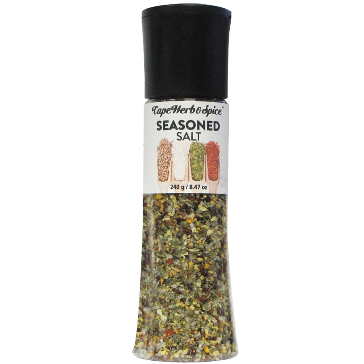 Cape Herb Seasoned Salt Grinder 240g Cape Herb Seasoned Salt Grinder 240g