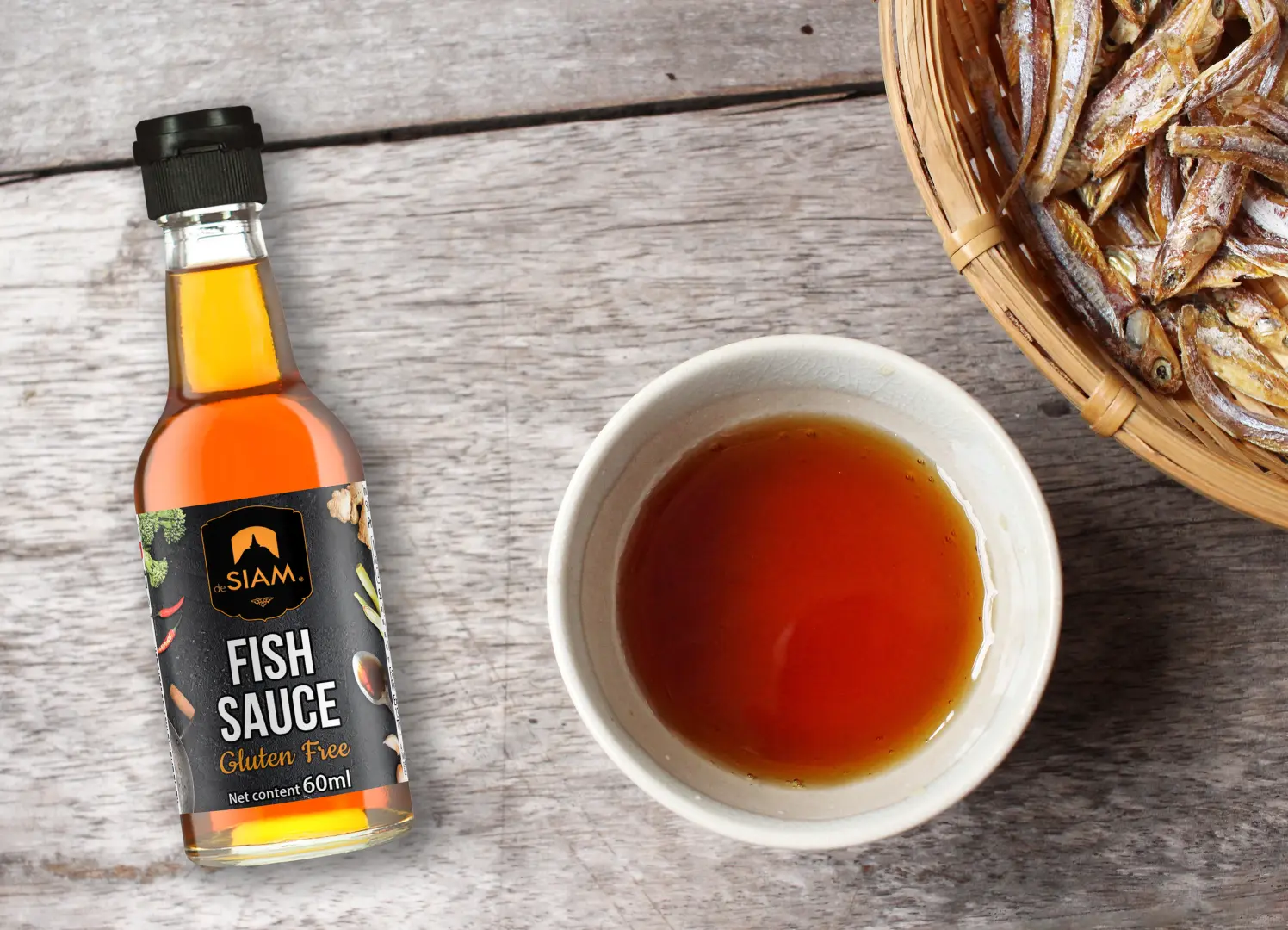 geräucherte Sardellen als Beilage Fischsauce