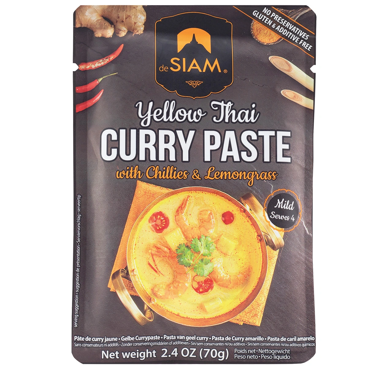 Siam gelbe Thai Curry Paste 70g