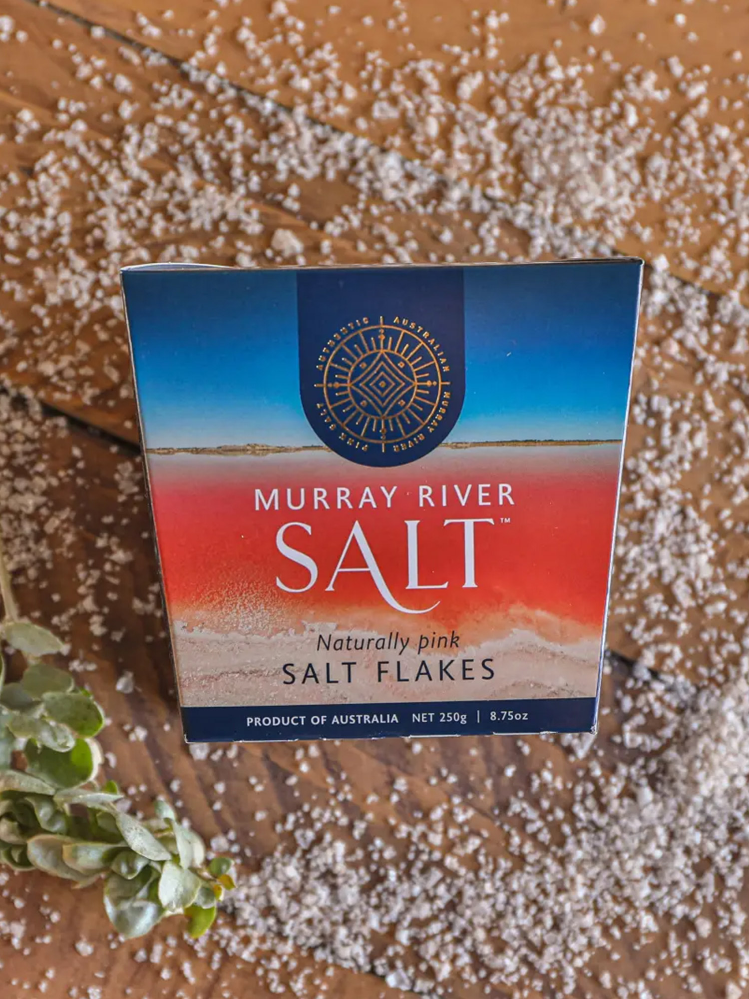 Premium Murray River Salzflocken Rosa 250g | Australisches Gourmet Natursalz | 2-Fach Gold Ausgezeichnet